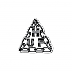 HUF STICKER HARD LINKS WHITE