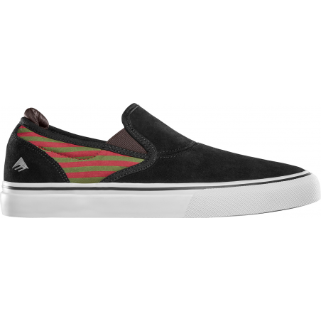 Chaussure Emerica Wino G6 Slip-On Braden Hoban Black Olive Red