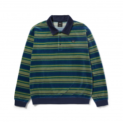 HUF POLO KRAMER LS VELOUR PINE