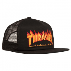 THRASHER CAP FLAME EMB MESH...