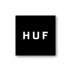 HUF STICKER BOX LOGO BLACK