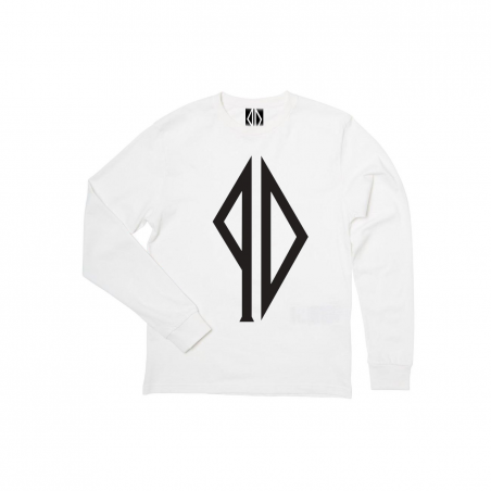 PISS DRUNX T-SHIRT BIG LOGO WHITE LS