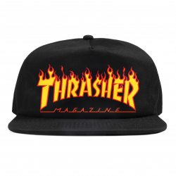 THRASHER CAP FLAME EMB...