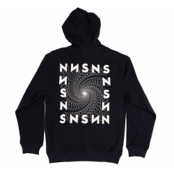 NONSENSE SWEAT HOOD SWIRL NAVY