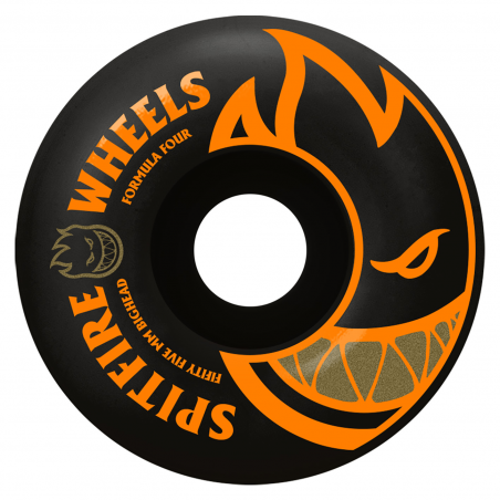 Roues Spitfire wheels Skate Bighead Black Orange F4 55mm