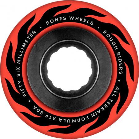Roues skate Bones Wheels ATF Rough Riders Flame 80A Flame Red 56mm