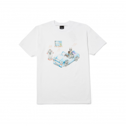HUF T-SHIRT ROAD DAWG SS WHITE