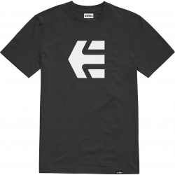 ETNIES ICON SS TEE BLACK WHITE